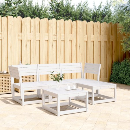 4-piece solid white pine wood garden furniture set by , Garden sets - Ref: Foro24-3216906, Price: 343,99 €, Discount: %