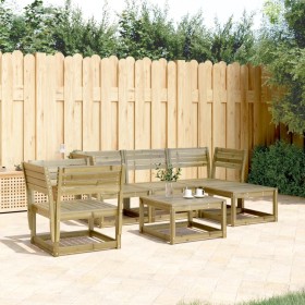 5-teilige Gartensofagarnitur aus imprägniertem Kiefernholz von , Gartensets - Ref: Foro24-3216919, Preis: 417,99 €, Rabatt: %