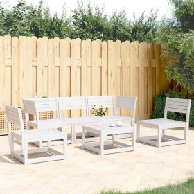 5-piece garden sofa set made of solid white pine wood by , Garden sets - Ref: Foro24-3216971, Price: 445,73 €, Discount: %