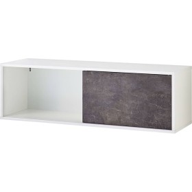 Germania Shelf with sliding door Altino black basalt and white by Germania, Filing cabinets - Ref: Foro24-426460, Price: 190,...