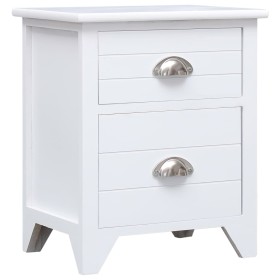 White Paulownia wood nightstand 38x28x45 cm by vidaXL, Nightstands - Ref: Foro24-284049, Price: 63,85 €, Discount: %