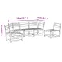 Set Gartensofas 5 Stück massives Tannenholz Douglasie von , Gartensets - Ref: Foro24-3216973, Preis: 386,66 €, Rabatt: %