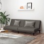 Two-seater gray synthetic leather sofa bed by , Sofas - Ref: Foro24-375949, Price: 222,77 €, Discount: %