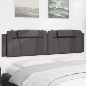 Gray synthetic leather padded bed headboard 200 cm by , Headboards and footboards - Ref: Foro24-374817, Price: 57,99 €, Disco...