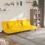 2-Sitzer-Schlafsofa mit zwei gelben Samtkissen von , Sofas - Ref: Foro24-375813, Preis: 221,99 €, Rabatt: %