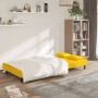 Sofá cama de 2 plazas con dos almohadas terciopelo amarillo de , Sofás - Ref: Foro24-375813, Precio: 227,94 €, Descuento: %