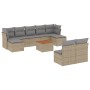 Garden sofa set with beige cushions, 10 pieces, made of synthetic rattan. by , Garden sets - Ref: Foro24-3223861, Price: 581,...