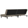 Sofá cama de 2 plazas con dos almohadas terciopelo gris claro de , Sofás - Ref: Foro24-375807, Precio: 229,10 €, Descuento: %