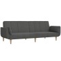 Sofá cama de 2 plazas con dos almohadas tela gris oscuro de , Sofás - Ref: Foro24-375870, Precio: 257,34 €, Descuento: %