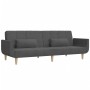 Sofá cama de 2 plazas con dos almohadas tela gris oscuro de , Sofás - Ref: Foro24-375870, Precio: 257,34 €, Descuento: %