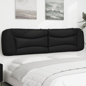 Black synthetic leather padded bed headboard 200 cm by , Headboards and footboards - Ref: Foro24-374623, Price: 90,99 €, Disc...