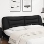 Cabecero de cama acolchado cuero sintético negro 200 cm de , Cabeceros y pies de cama - Ref: Foro24-374623, Precio: 93,91 €, ...