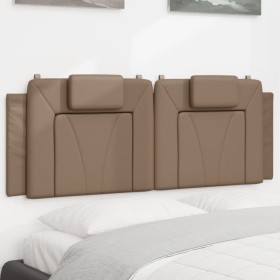 Cappuccino synthetic leather padded bed headboard 120 cm by , Headboards and footboards - Ref: Foro24-374785, Price: 48,99 €,...