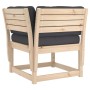 4-piece garden furniture set with solid pine wood cushions by , Garden sets - Ref: Foro24-3216910, Price: 372,92 €, Discount: %