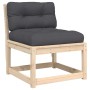 4-piece garden furniture set with solid pine wood cushions by , Garden sets - Ref: Foro24-3216910, Price: 372,92 €, Discount: %