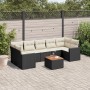 8-teiliges Gartensofa-Set und schwarze synthetische Rattankissen von , Gartensets - Ref: Foro24-3224033, Preis: 532,45 €, Rab...