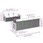 Garden sofa set with beige cushions 8 pcs PE rattan by , Garden sets - Ref: Foro24-3259889, Price: 539,51 €, Discount: %