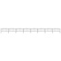 Garden fence with black steel spearhead (0.5-0.75)x13.6m by vidaXL, fence panels - Ref: Foro24-277710, Price: 443,99 €, Disco...