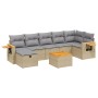 Gartensofa-Set mit beigem Kissenmix, 8-teilig aus PE-Rattan von , Gartensets - Ref: Foro24-3265539, Preis: 552,52 €, Rabatt: %