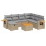 Gartensofa-Set mit beigem Kissenmix, 8-teilig aus PE-Rattan von , Gartensets - Ref: Foro24-3265553, Preis: 551,97 €, Rabatt: %