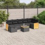 8-piece garden sofa set and black synthetic rattan cushions by , Garden sets - Ref: Foro24-3265752, Price: 502,09 €, Discount: %