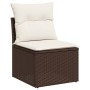 9-piece garden sofa set and brown synthetic rattan cushions by , Garden sets - Ref: Foro24-3217783, Price: 616,95 €, Discount: %