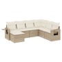 Set sofás de jardín 7 piezas y cojines ratán sintético beige de , Conjuntos de jardín - Ref: Foro24-3220497, Precio: 531,84 €...