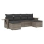 Set de muebles de jardín 6 pzas y cojines ratán sintético gris de , Conjuntos de jardín - Ref: Foro24-3220519, Precio: 363,22...