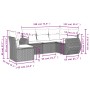 Garden sofa set with cushions 5 pieces gray synthetic rattan by , Garden sets - Ref: Foro24-3221369, Price: 373,62 €, Discoun...