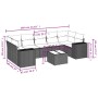 Gartensofa-Set mit beigen Kissen 8 Stück PE-Rattan von , Modulare Sofas für den Außenbereich - Ref: Foro24-3222337, Preis: 69...