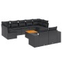 Garden sofa set 10 pieces with black synthetic rattan cushions by , Garden sets - Ref: Foro24-3225593, Price: 661,14 €, Disco...