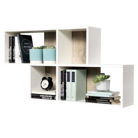 FMD Wall shelf with 4 compartments white by FMD, Shelves and shelves - Ref: Foro24-426319, Price: 48,61 €, Discount: %