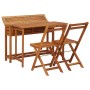 Garden planter with 2 solid acacia wood bistro chairs by vidaXL, Garden sets - Ref: Foro24-45910, Price: 163,96 €, Discount: %