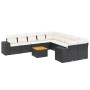 11-teiliges Gartensofa-Set und schwarze synthetische Rattankissen von , Gartensets - Ref: Foro24-3225636, Preis: 713,83 €, Ra...