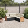 5-piece garden furniture set and black synthetic rattan cushions by , Garden sets - Ref: Foro24-3227638, Price: 348,96 €, Dis...