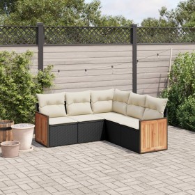 5-teiliges Gartenmöbel-Set und schwarze synthetische Rattankissen von , Gartensets - Ref: Foro24-3227638, Preis: 348,96 €, Ra...