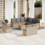 12-teiliges Gartensofa-Set und braune synthetische Rattankissen von , Gartensets - Ref: Foro24-3227774, Preis: 784,50 €, Raba...