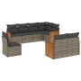 8-piece garden sofa set and gray synthetic rattan cushions by , Garden sets - Ref: Foro24-3227845, Price: 606,54 €, Discount: %