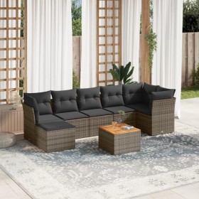 8-teiliges Gartensofa-Set und graue synthetische Rattankissen von , Gartensets - Ref: Foro24-3256088, Preis: 490,76 €, Rabatt: %