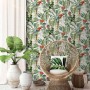 DUTCH WALLCOVERINGS Papel pintado pájaros tropicales blanco y verde de DUTCH WALLCOVERINGS, Papel pintado - Ref: Foro24-42623...