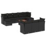 11-piece garden sofa set and black synthetic rattan cushions by , Garden sets - Ref: Foro24-3256209, Price: 711,66 €, Discoun...