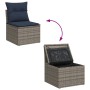 Gartensofa-Set mit Kissen, 13-teilig, graues synthetisches Rattan von , Gartensets - Ref: Foro24-3256249, Preis: 849,52 €, Ra...