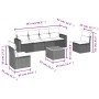 7-piece garden sofa set with gray PE rattan cushions by , Garden sets - Ref: Foro24-3256403, Price: 462,46 €, Discount: %