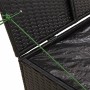 Schwarze Garten-Aufbewahrungsbox aus synthetischem Rattan, 291 l von , Aufbewahrungsboxen für den Außenbereich - Ref: Foro24-...