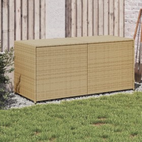 Garden storage box synthetic rattan beige mix 283L by , Outdoor storage boxes - Ref: Foro24-365315, Price: 138,99 €, Discount: %