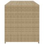 Garten-Aufbewahrungsbox, synthetischer Rattan-Beige-Mix, 283 l von , Aufbewahrungsboxen für den Außenbereich - Ref: Foro24-36...