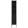 Black engineered wood bathroom cabinet 33x33x185.5 cm by , Dressing tables - Ref: Foro24-842471, Price: 100,20 €, Discount: %