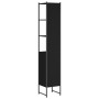 Black engineered wood bathroom cabinet 33x33x185.5 cm by , Dressing tables - Ref: Foro24-842471, Price: 100,20 €, Discount: %