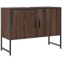 Bathroom sink cabinet engineered wood brown oak 80x33x60 cm by , Dressing tables - Ref: Foro24-842465, Price: 66,07 €, Discou...