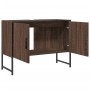 Bathroom sink cabinet engineered wood brown oak 80x33x60 cm by , Dressing tables - Ref: Foro24-842465, Price: 66,07 €, Discou...